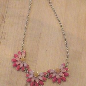 Banana republic pink crystal necklace